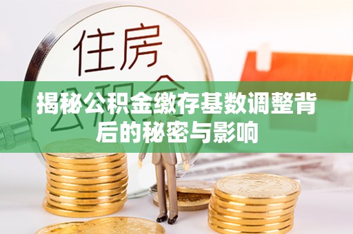 新民揭秘公积金缴存基数调整背后的秘密与影响