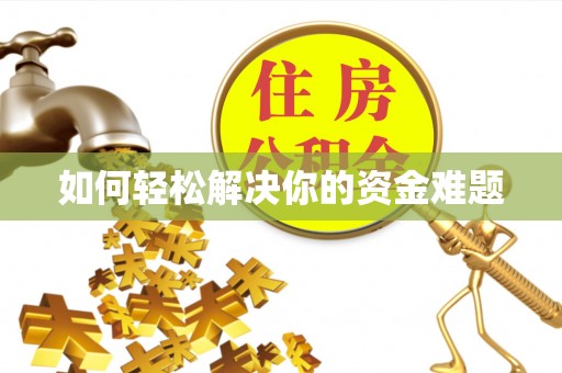新民如何轻松解决你的资金难题