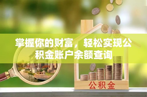 新民掌握你的财富，轻松实现公积金账户余额查询