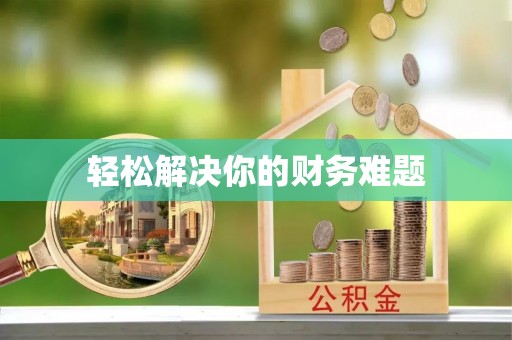 新民轻松解决你的财务难题