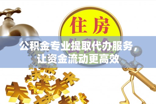 新民公积金专业提取代办服务，让资金流动更高效
