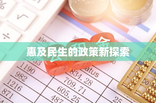 新民惠及民生的政策新探索