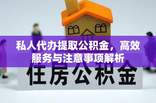 新民私人代办提取公积金，高效服务与注意事项解析